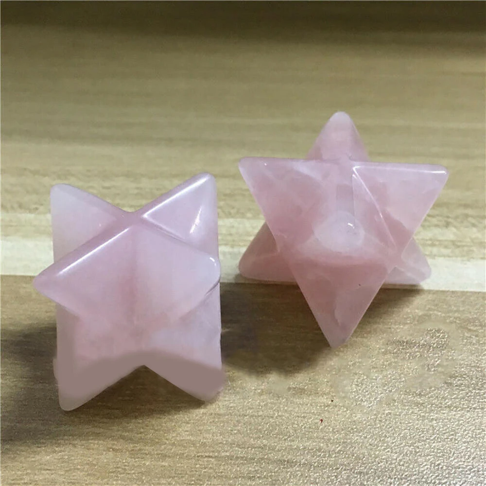3 шт. натуральный кристалл кварца Меркаба звезда резной геометрический кварц для