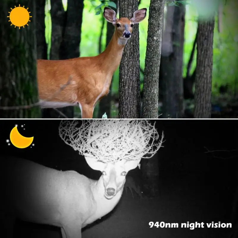 

Hunting Trail Camera Wildlife Cameras Mobile Surveillance PR100-1 12MP 1080P 0.8s Trigger Time PIR Night Vision Scouting Camera