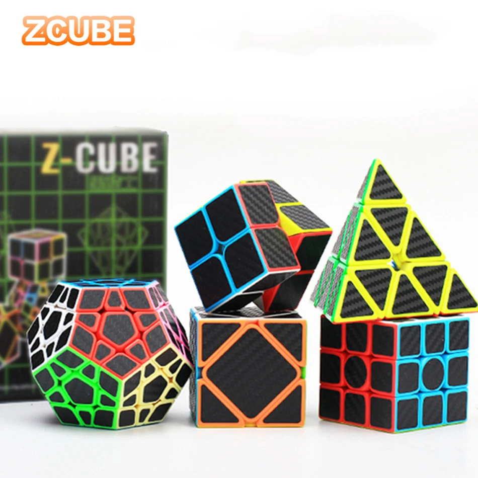 

Волшебный куб Z из углеродного волокна, черный набор, 5 шт., кубик рубик Подарочная коробка, игровой куб, мини-головоломка, скоростной брикет, антистрессовые игрушки для взрослых