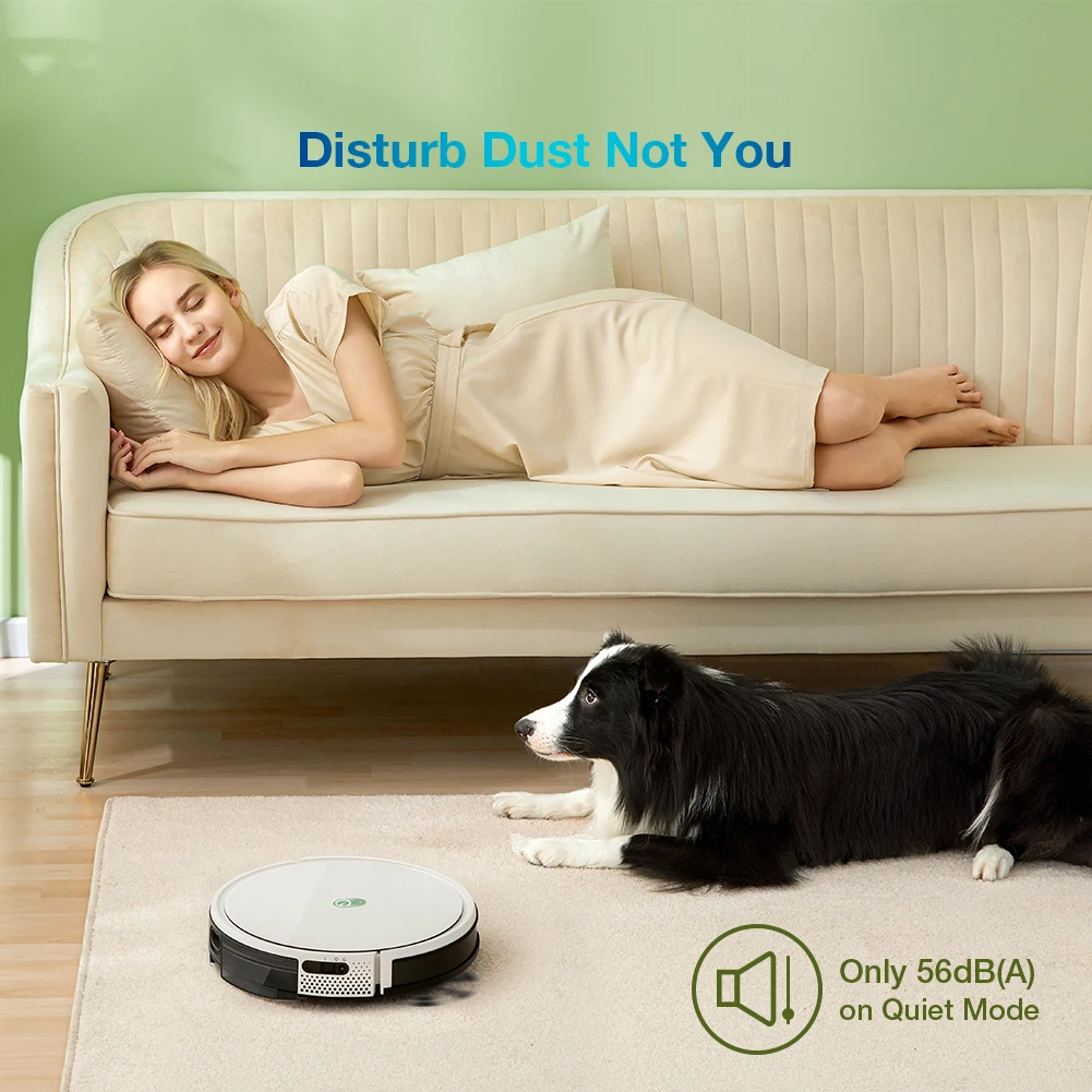 

yeedi k650 Robot Vacuum 2000Pa Wi-Fi Robotic Vacuum Cleaner for home 2-in1 vacuum and mop Works with App Countrol