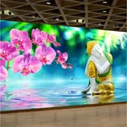 Статуя Будды дзен магнолии капли воды 3D фотообои s для гостиной спальни обои s домашний декор настенная бумага 3D