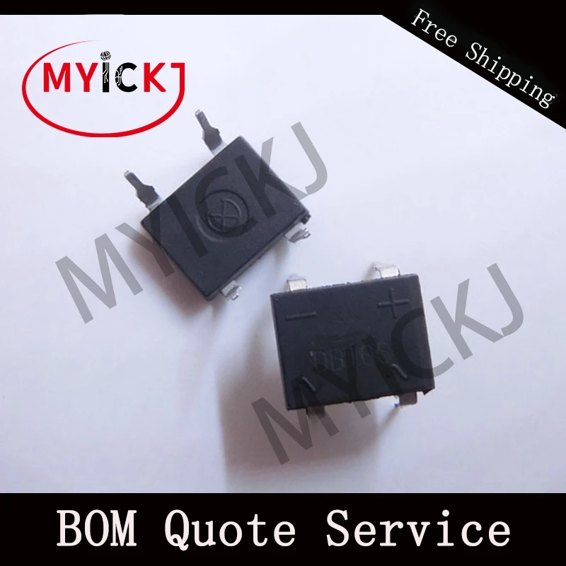 20 шт DB106 SMD диод двойной-в-линия стеклянные пассивированный SINGLE-фазный мост
