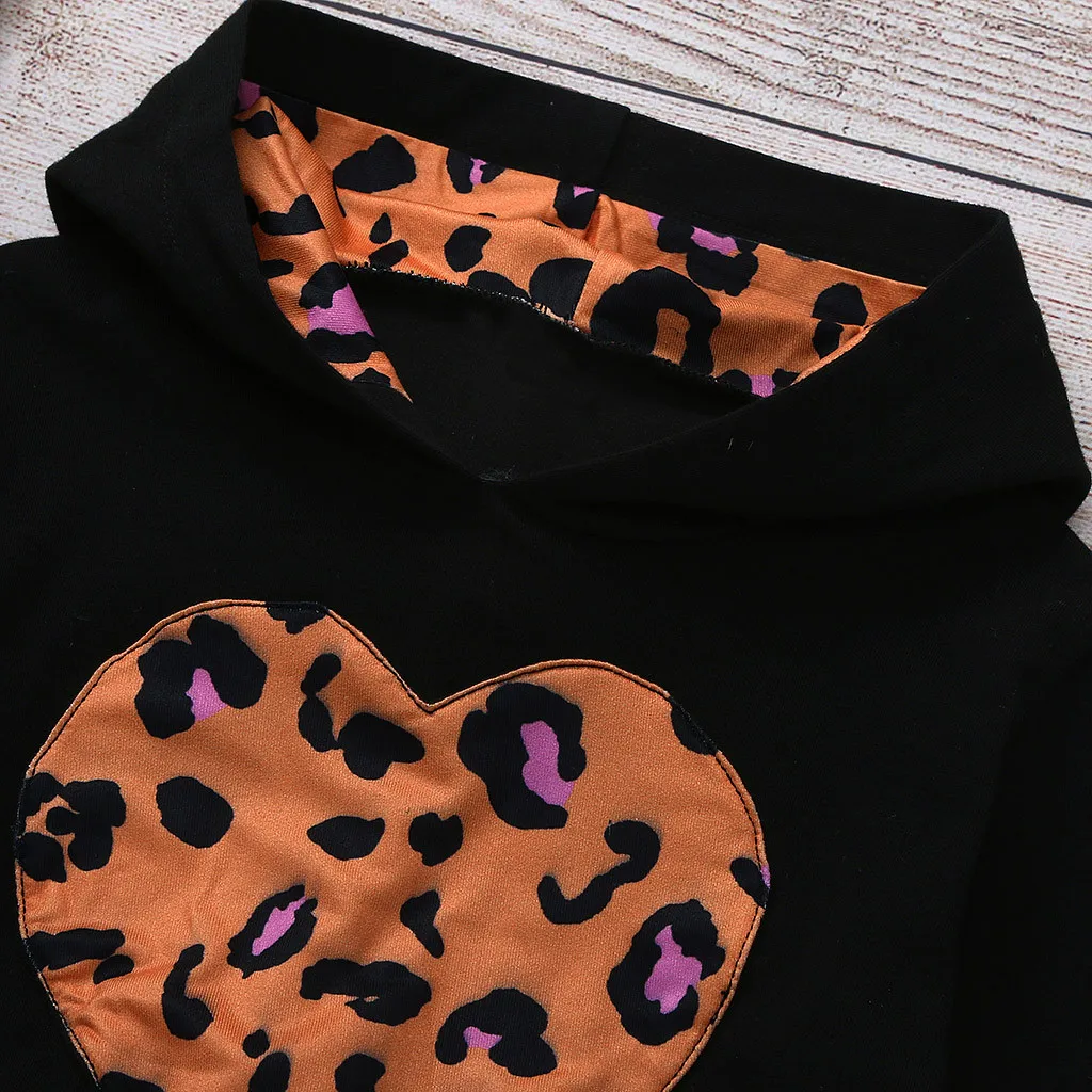 Новая зимняя одежда для девочек комплект одежды маленьких девочек: толстовка с