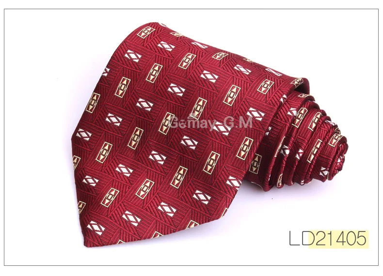 Классические шелковые галстуки для мужчин деловые жаккардовые тканые галстуки клетчатые полосатые мужские галстуки для свадебных подарков мужские галстуки с шеей 10 см Ширина