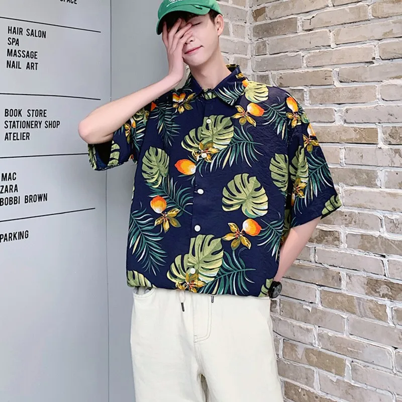 Праздничная блузка для пар Женская Повседневная рубашка с принтом и отложным