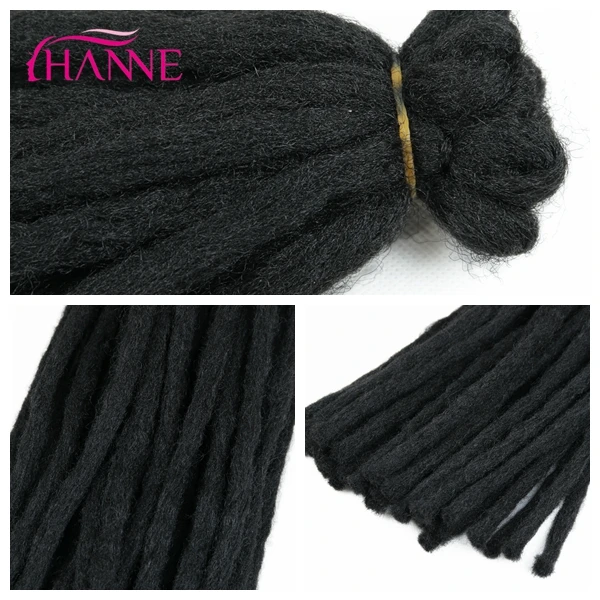 HANNE one pack 18 &quotвязанные крючком Косы черный бордовый грубые войлочные 64 г/упак.