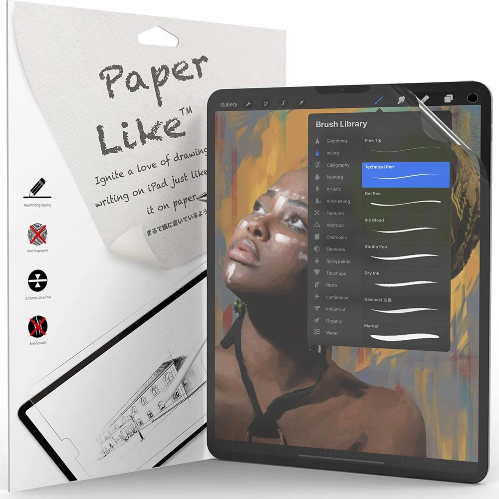 Paper Like Screen Protector Film Matte PET Painting Write For iPad 2018 9.7 Air 2 3 4 10.5 2020 Pro 11 10.2 7th Gen Mini 4 5