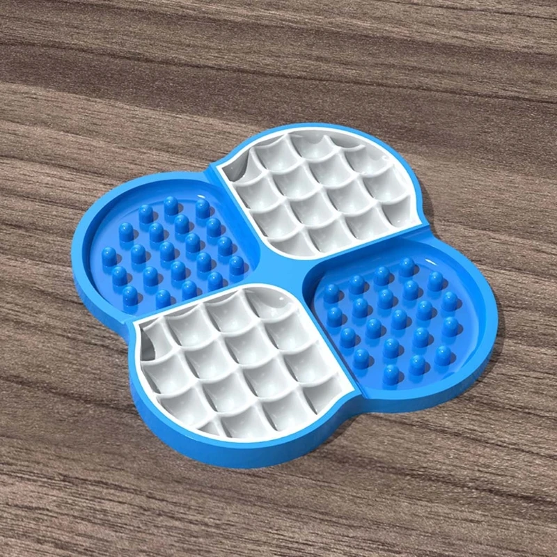 

Portable Four-divided Dog Snuffle Slow Feeding Bowl Pet Interactive Feeder Train