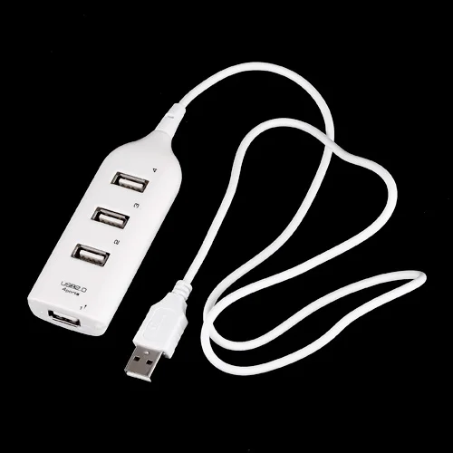USB 2,0 4-портовый концентратор usb-хаб дружелюбный и эргономичный дизайн светильник вес и легкость в переноске