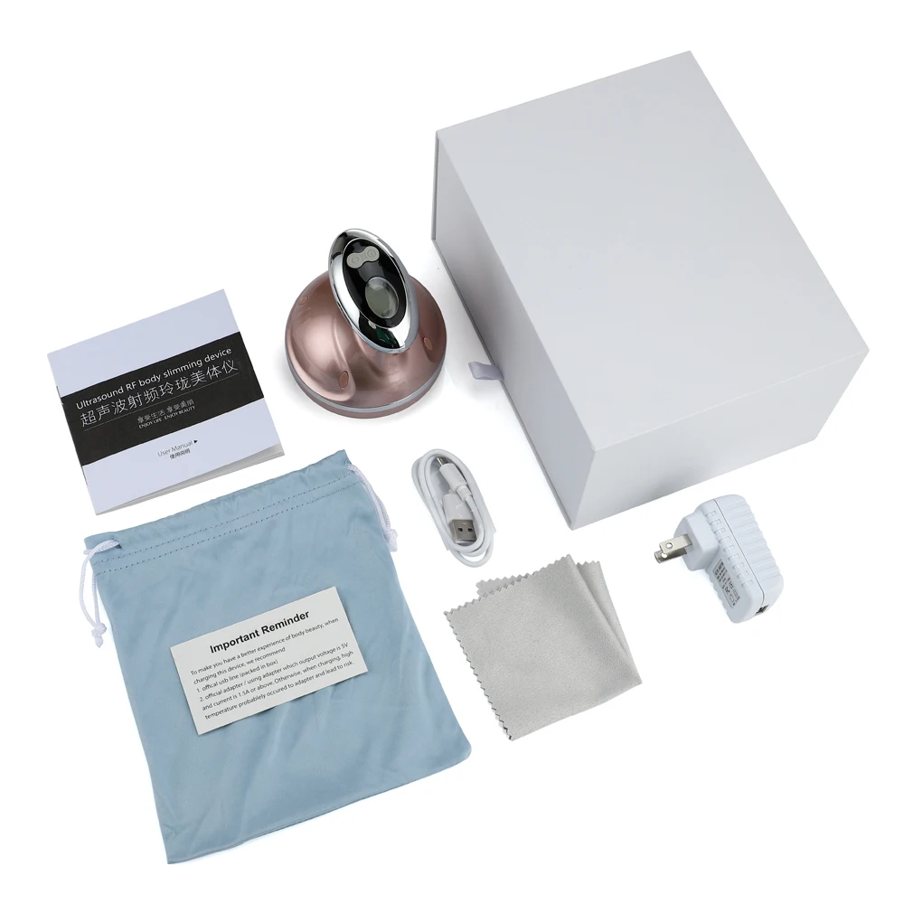 

680,000 Times/s Ultrasonic Massager RF Cavitation LED Red light skin care Fat Burner Tightening Weight Loss Beauty USB charging