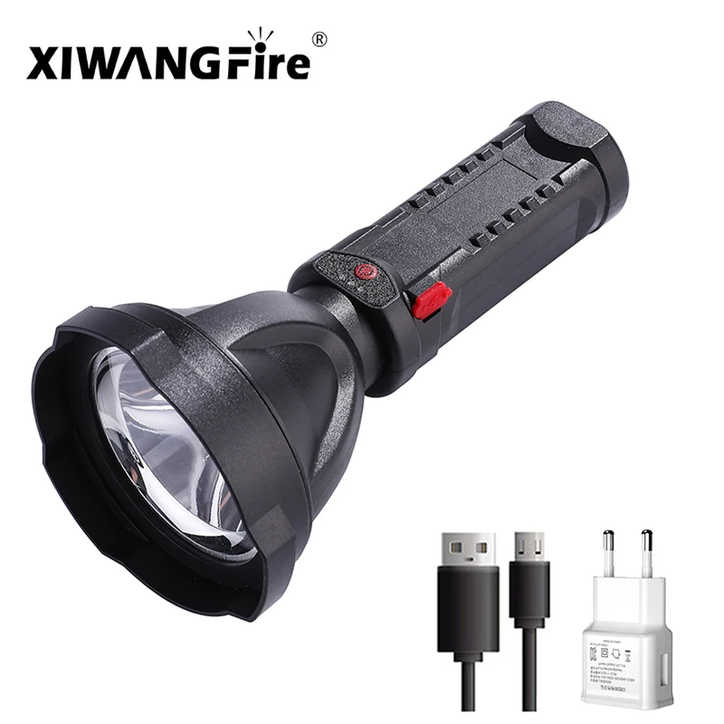

Outdoor Lighting Super Strong Torch Flashlight Battery Display USB Rechargeable Led Long-range Ultra-bright Portable Searchlight