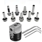 1 комплект, Буровая головка MT2, MT3, MT4, C20, C25, NT30, R8, F1, 12 дюймов, 2 дюйма, 50 мм + 1 шт., буровая Штанга Morse tapper, конусный буровой инструмент, Буровая головка CNC machi