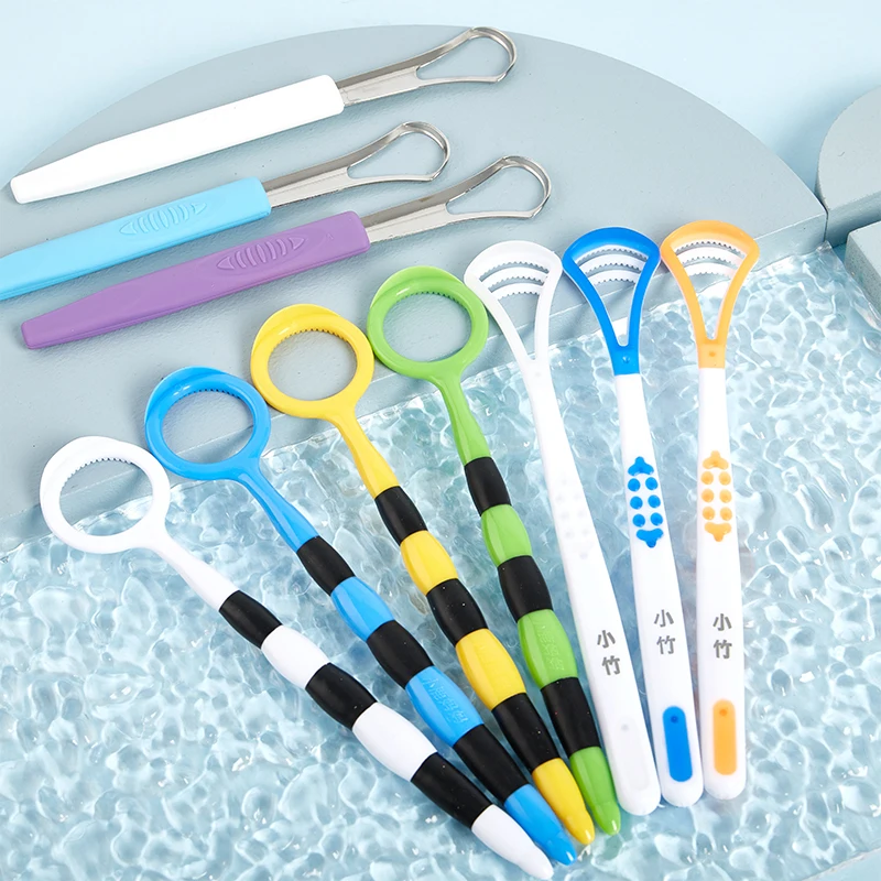 

1PCS Silicone Tongue Scraper Oral Cleaner Brush Fresh Breath Cleaning Coated Toothbrush Hygiene Care Tool Oral Care Fresh Breath