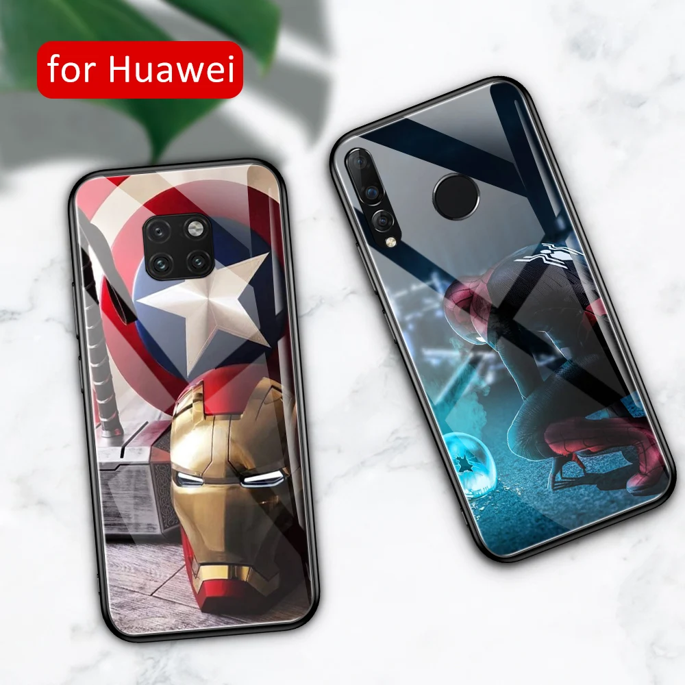 Для huawei mate 20 pro Чехол стекло nova 5 чехол Супер герой для 9 10 20x lite RS 3 3i 3e 4 4e Y9 2019 |