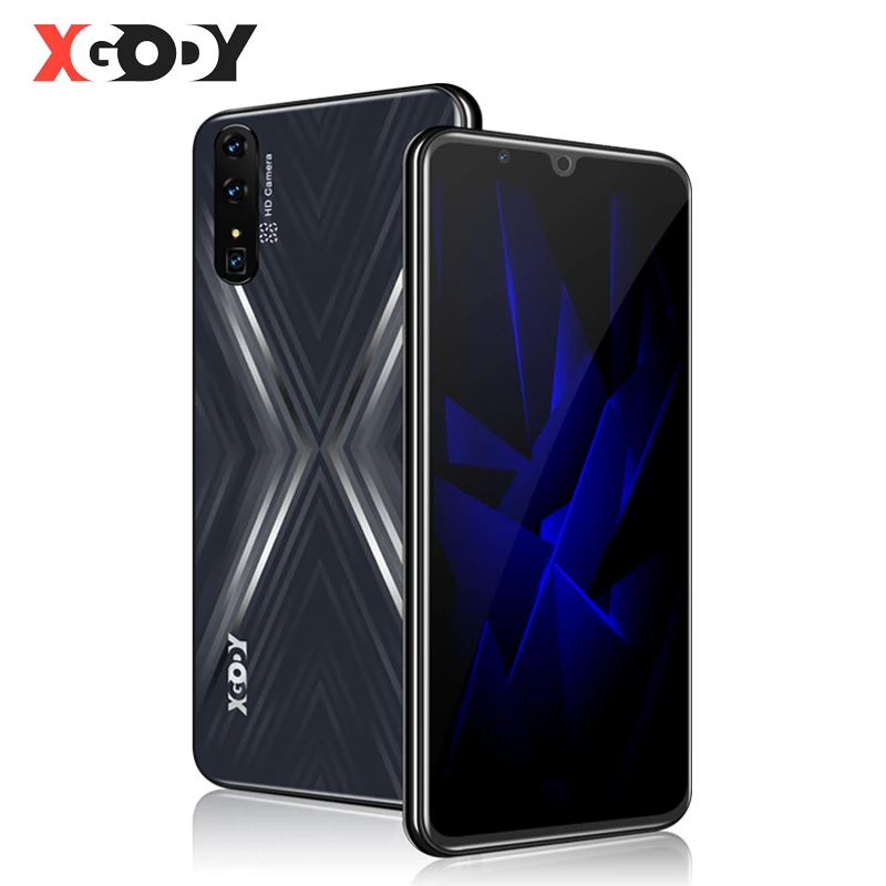 

XGODY 3G Smartphone Android 9.0 6" 18:9 2GB 16GB Mobile Phone MTK6580 Quad Core 2800mAh Dual SIM 5MP GPS WiFi Mate X Cell Phones