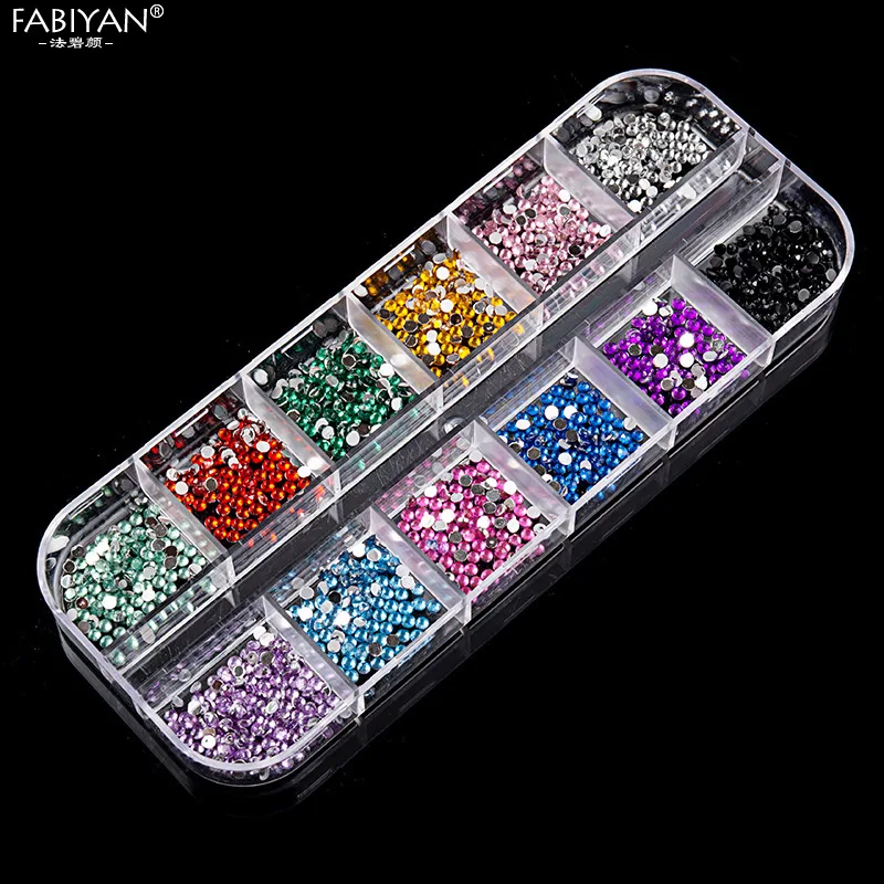 12 ячеек смешанной формы для дизайна ногтей металлические полые геометрические