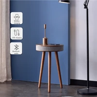 smart speaker coffee table home living room inductive charging outdoor sound control 3d surround wooden tea table coffee desks