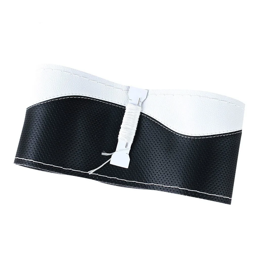 Чехлы рулевого колеса автомобиля 38 см микро волоконная Кожа DIY оплетка на руле