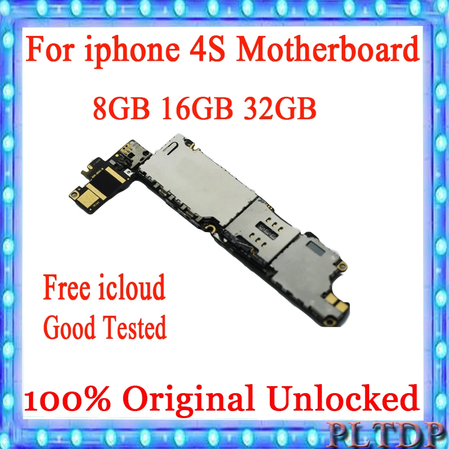 Материнская плата для iphone 4S с бесплатным iCloud 100% оригинальная разблокированная