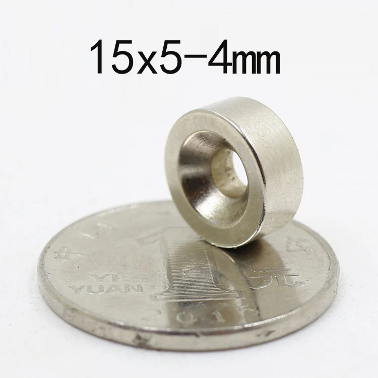 

20/60/90 pcs 15*5-4mm Magnets Round Stong Permanent NdFeB Strong Countersunk Neodymium Magnetic Magnet 15x5-4mm