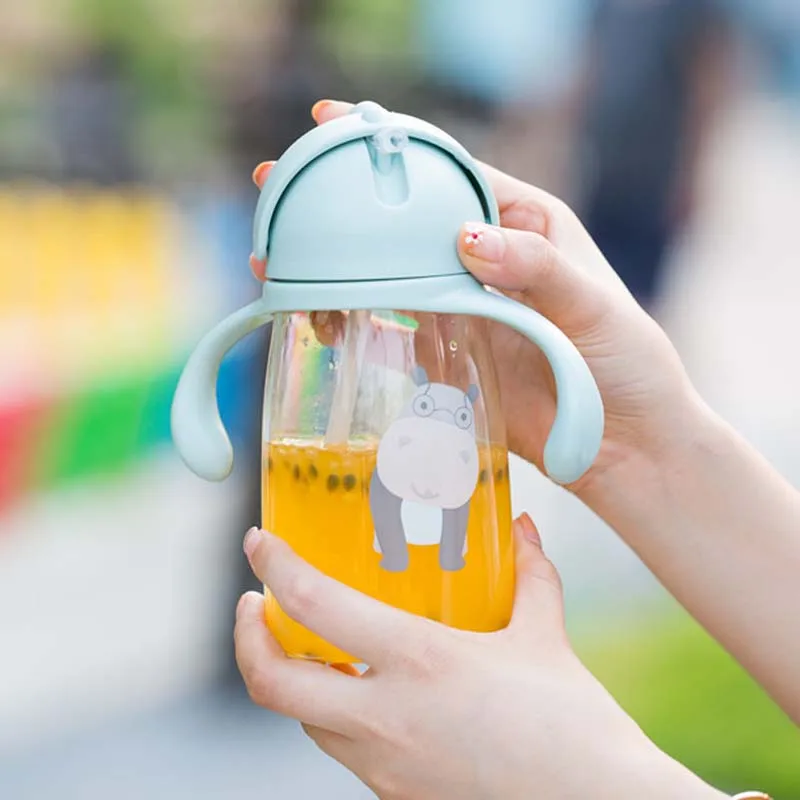 400 мл детская соломенная бутылка чашка для питья и кормления портативная с соской