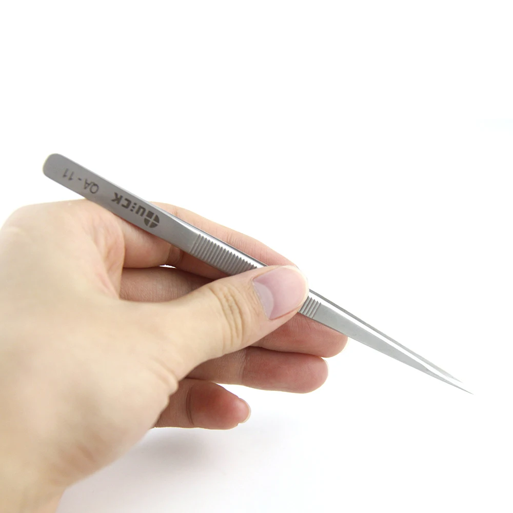 Текстурированный нескользящий пинцет прямой и Изогнутый из нержавеющей стали