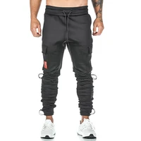 casual men sweatpants sprots gym running training jogging cargo pants multi pockets tactical military trousers outdoor fitness
