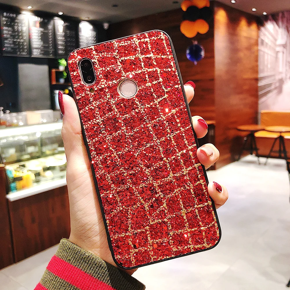Блестящий чехол с блестками для Redmi 6 Pro 6A 4A Note 4X 5 Xiaomi 8 6X 5X роскошный золотыми