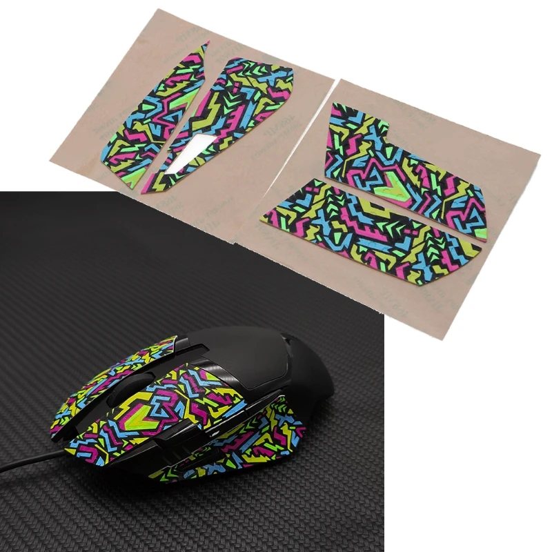Цветная наклейка для мыши Hotline боковая игровой logitech G402 противоскользящая лента