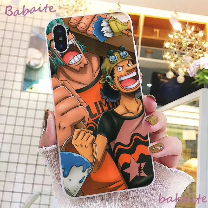 

Babaite Japanese Anime One Piece Phone Case fundas for iPhone 8 7 plus case for 5 5S SE cover for XR 11 pro max