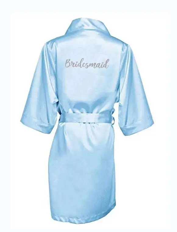 Халат кимоно Женский атласный свадебный подарок для матери невесты и подружки