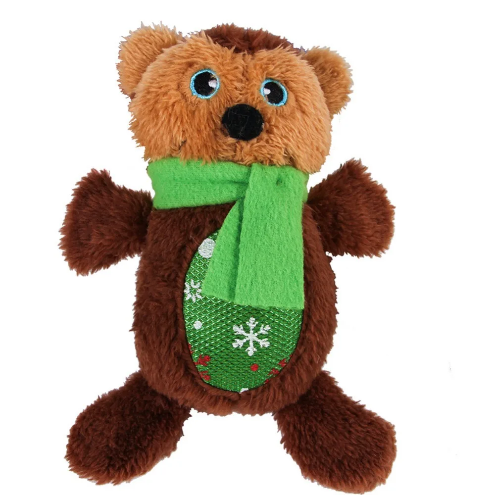 Милые игрушки для собак жевательные пищащие веревка из флиса интерактивные