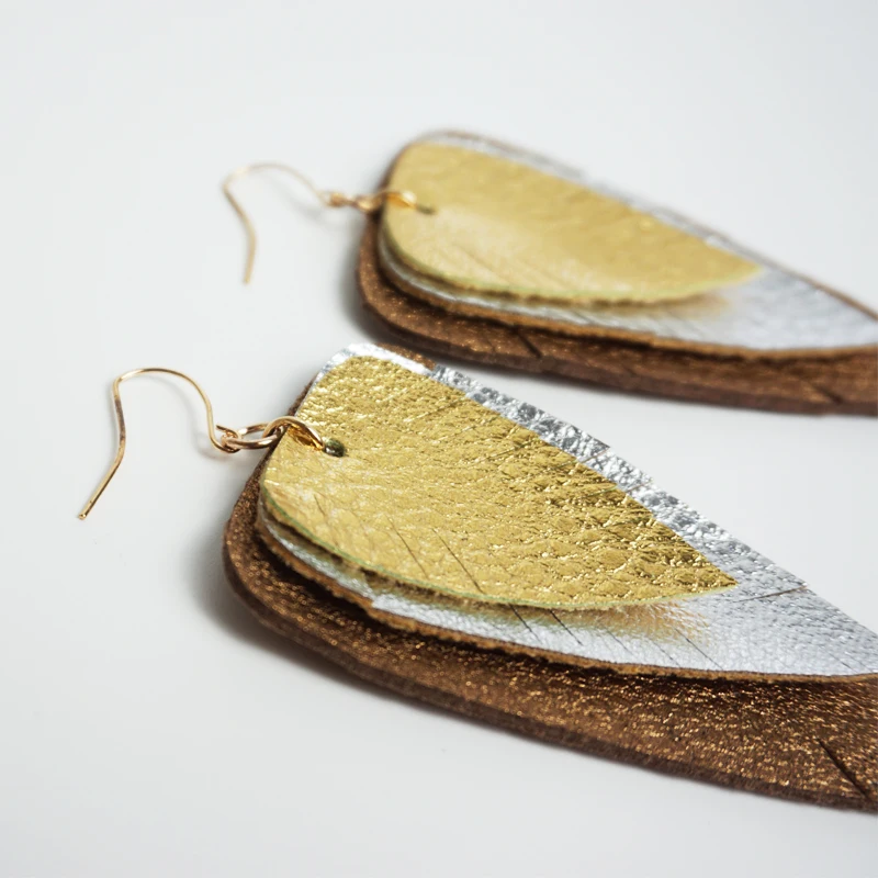 Женские серьги из искусственной кожи M & G многослойные подвески модные ювелирные