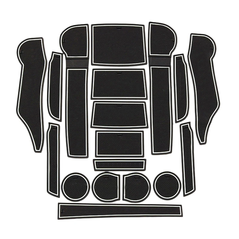 18 шт. автомобильный передний и задний слот коврик для двери подстаканник коврики