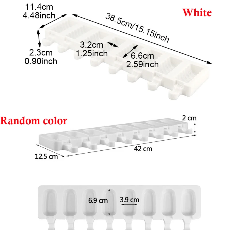 8 полостей силиконовые формы для крема льда леденцов пресс мороженого летние