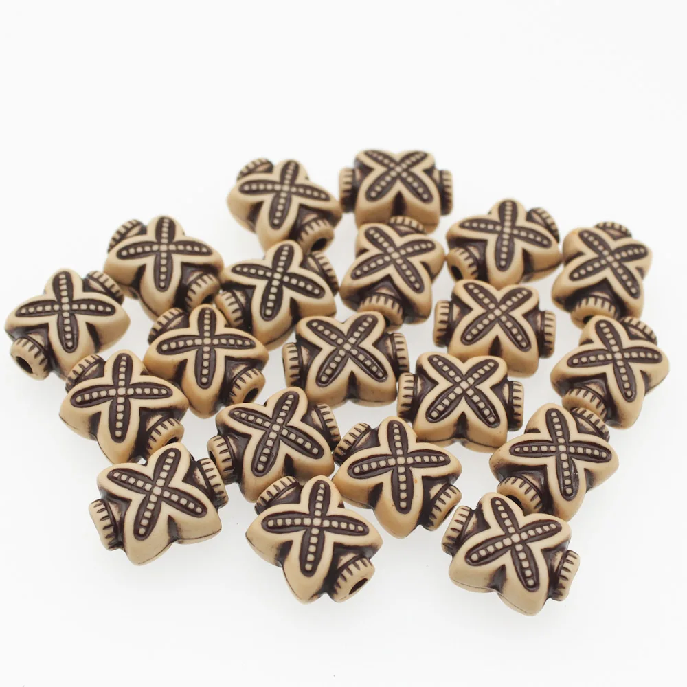 CHONGAI 30 шт. пересечение каналов акриловые Имитационные деревянные бусины