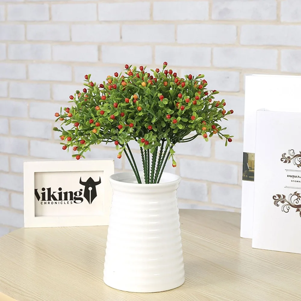 

Simulation Milan Grain Plant Artificial Flower Small Home Decoration Plastic Plant Bouquet Wedding Office Home Decoration