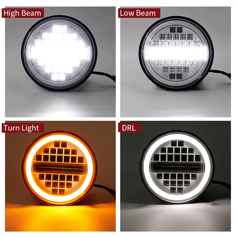 

7-Inch 500W LED Round Headlight Hi Lo for Honda Yamaha Ducati Motorcycle