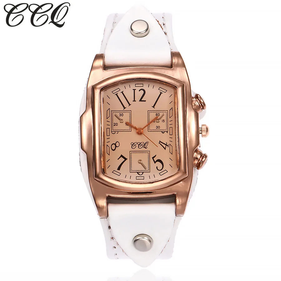 

Vintage Watch For Men Geneva Male Quartz Watch Business Brown Real Cowhide Rectangular Digital Men's Wrist Watches Reloj Hombre