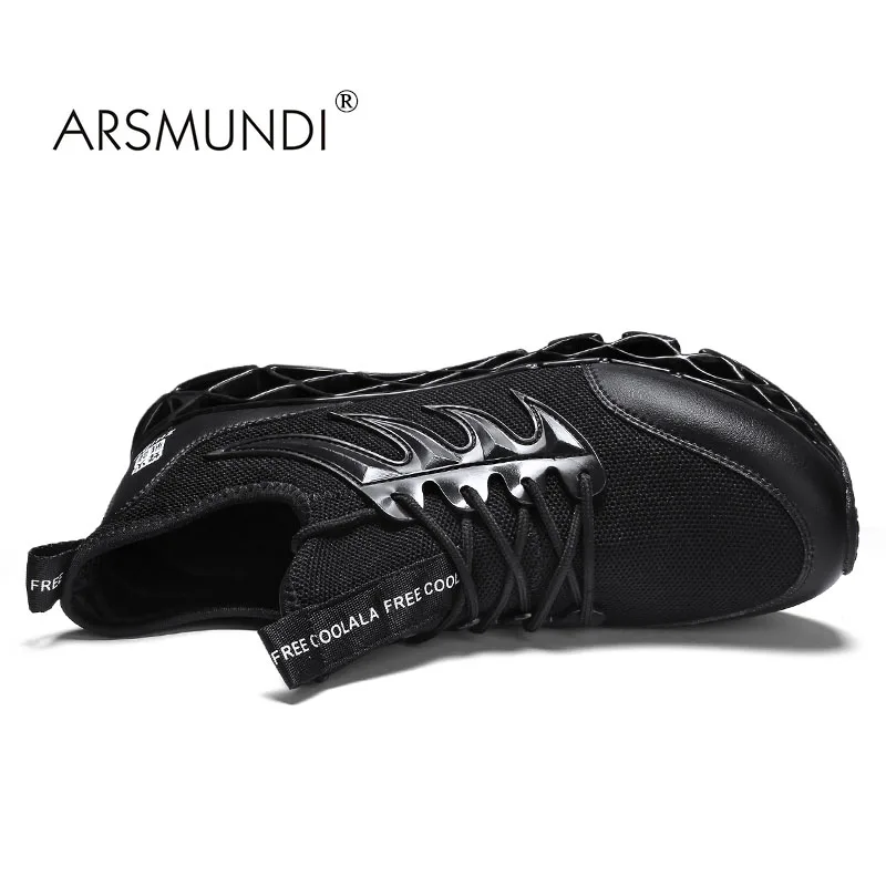 Мужские кроссовки ARSMUNDI черные дышащие для бега светильник модные мужчин | Спорт и