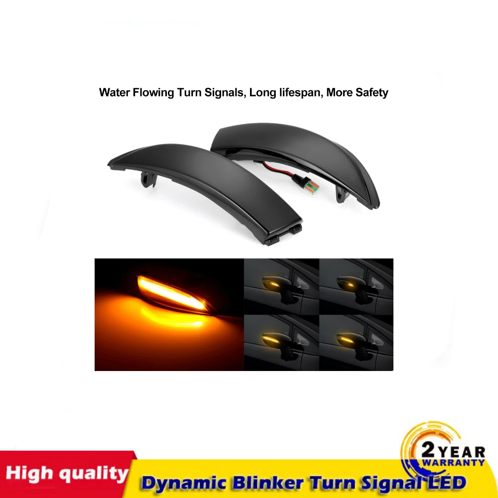 

Flowing Water Blinker Side Mirror Flashing Light Blue LED Dynamic Turn Signal Light For Ford Fiesta 2008-2017 B-Max 2008-2017