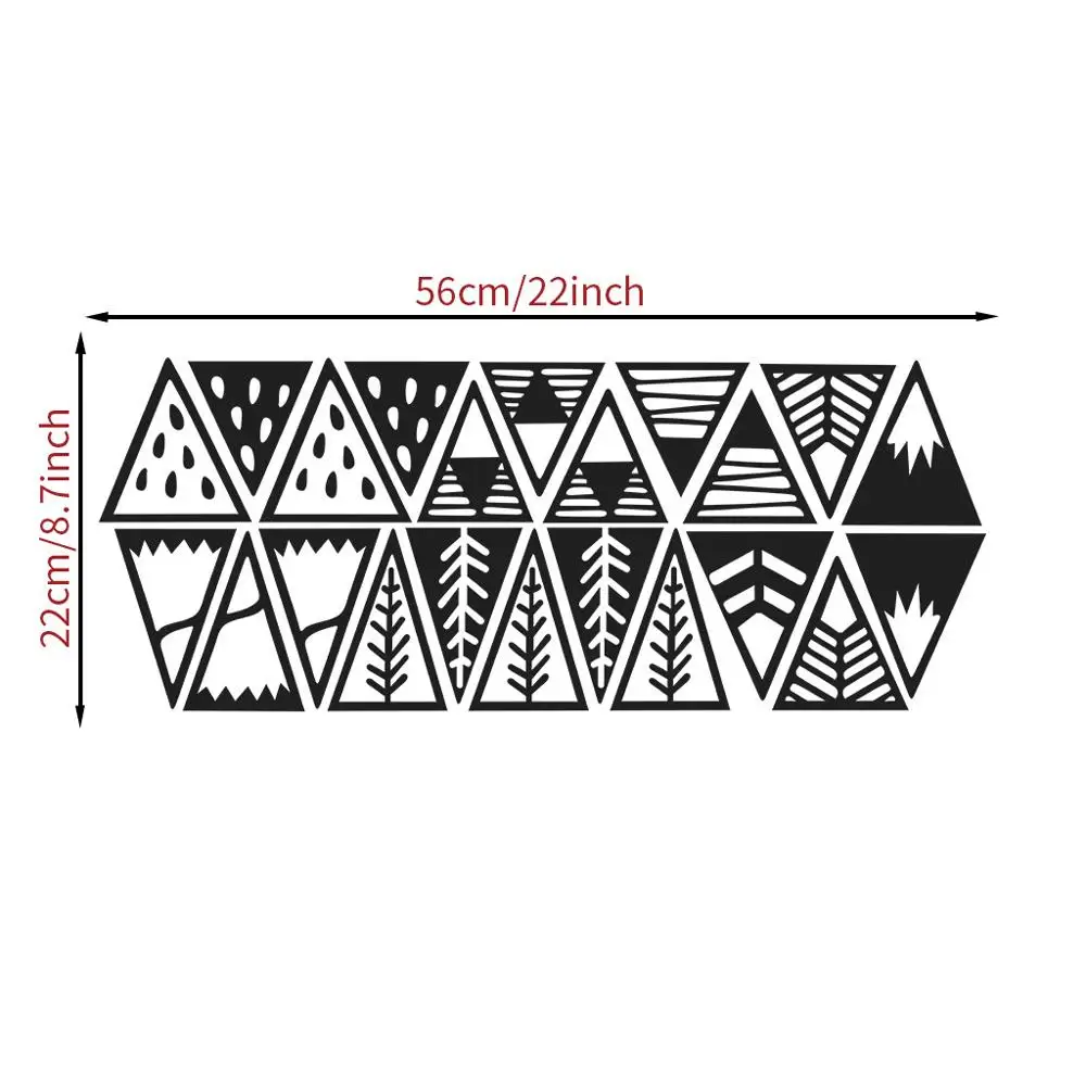 Геометрические треугольные настенные наклейки украшение детской комнаты сделай