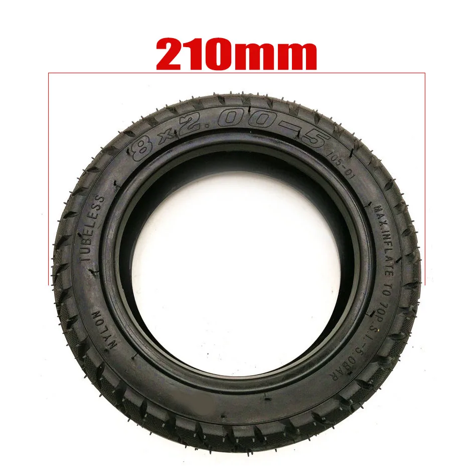 8x2.00-5 Tubeless Outer Tire Tyre 8X2.00-5 For Kugoo S1 S2 S3 C3 MINI Electric BIKE | Спорт и развлечения