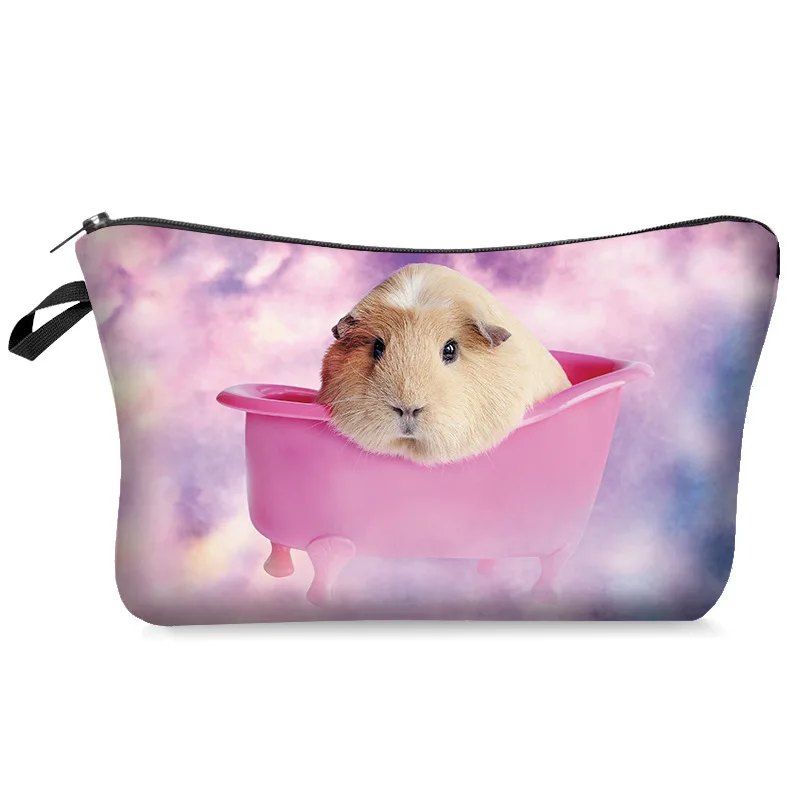 Косметички с морской Свинкой облаками 3D принтом на молнии Лидер продаж женские