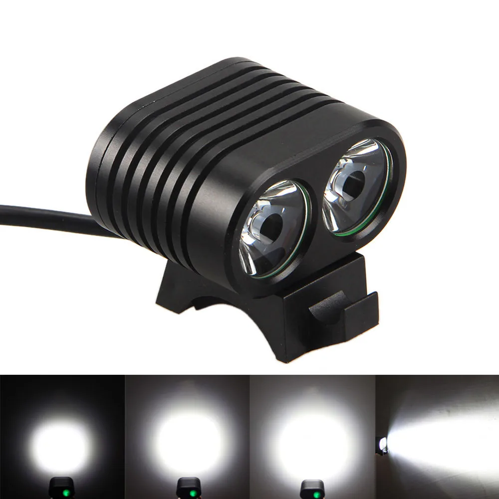HOT 8000Lumen 2x XM-L2 LED Bicycle Lamp Bike Head Headlight+ Rear light Accessaries Led Flashlight Torch #e | Спорт и развлечения