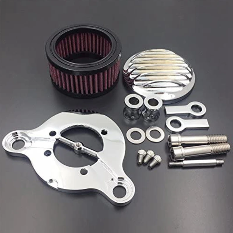 

Motorcycle Air Cleaner Intake Filter System Aluminum for Sportster 883 1200 1991-2016 Iron 883 2009-2016
