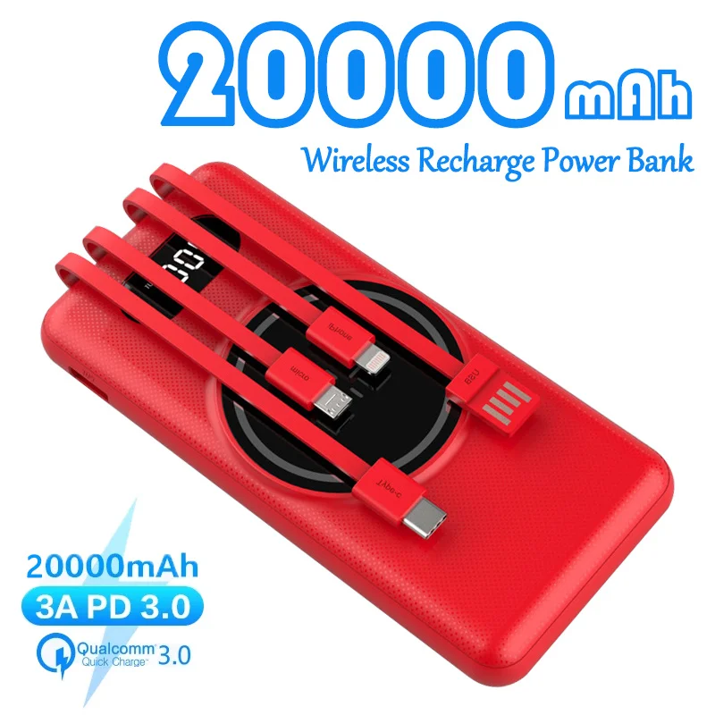 

Внешний аккумулятор на 20000 мА · ч с USB-портами