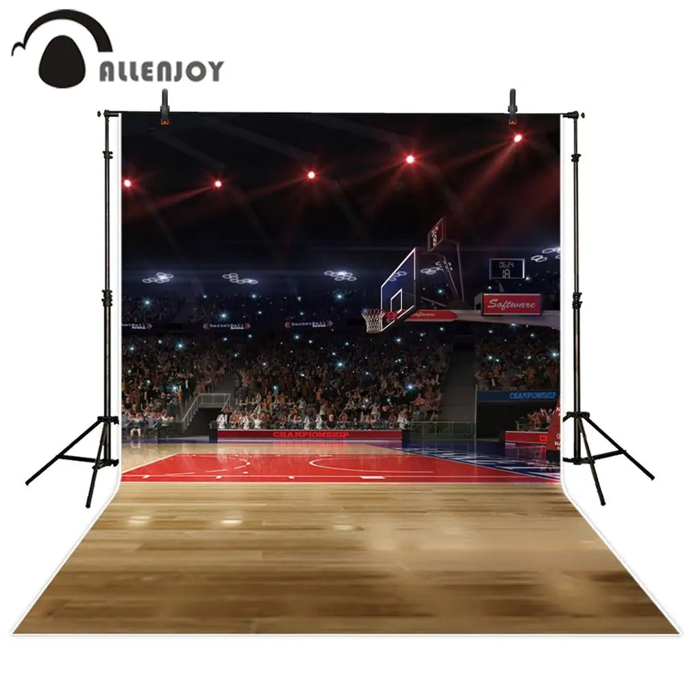 Allenjoy спортивный фон для фотосъемки внутри баскетбольного стадиона детский плеер