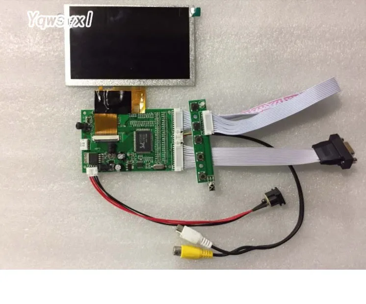 Yqwsyxl новый 4 3 дюймовый 40 контактный TFT ЖК дисплей RGB 800*480 с модулем платы AV драйвера