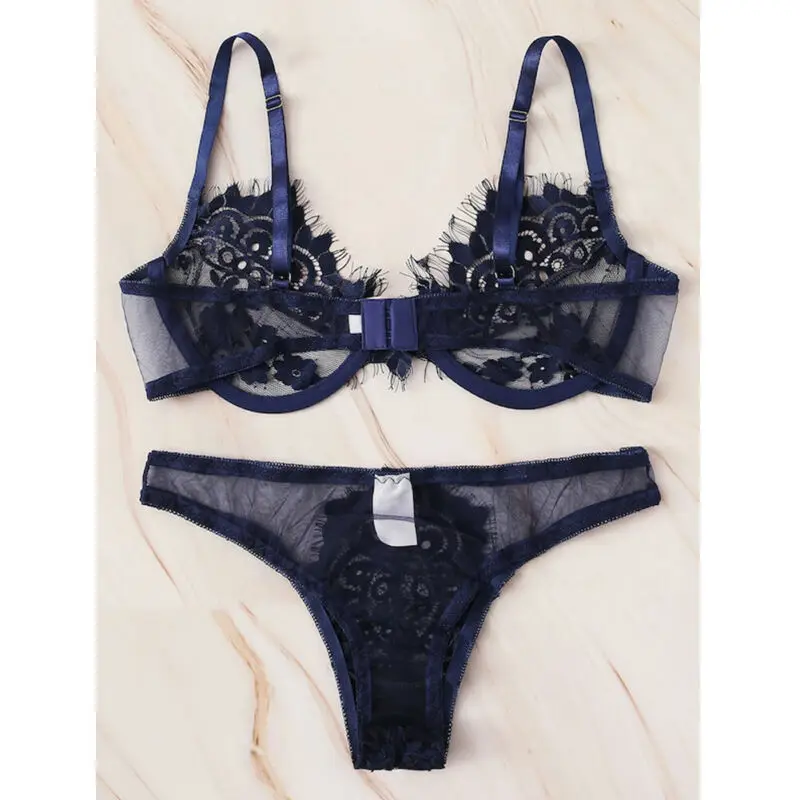 

Women Underwear Bra Sexy Lingerie Corset Lace Bralette Bralet Bra Crop Underwear Set G-string Nightwear Lace Clothes Fashion Set